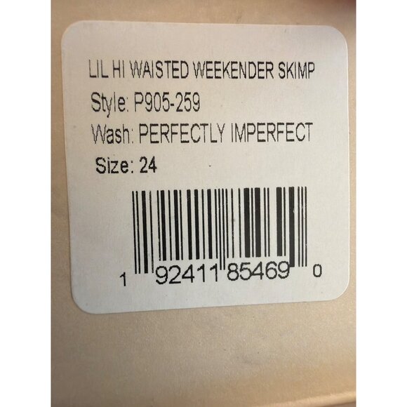 MOTHER “Lil Hi Waisted Weekender Skimp” Jeans-Perfectly Imperfect Size 24 New - Picture 15 of 16